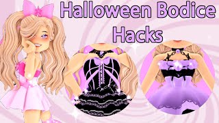 Halloween Bodice Outfit Hacks And Combos Royale High Roblox [upl. by Acnayb]