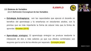 Definición Conceptual y operacional variables [upl. by Ainatnas]