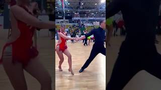 🌟Fallaway Throwaway Jive✨ milicija danceanalysis dancesport wdsf jive dancers competition [upl. by Ecertak]