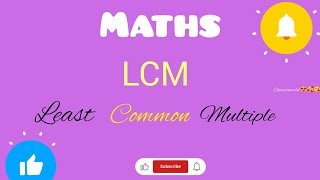 lcm maths least common multiplemathsytlcmlcmmethodytvideoyoutubevideocharvisworld [upl. by Levesque]