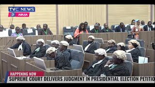 Live Broadcast  Supreme Court Delivers Judgment In Presidential Election Petition [upl. by Greenwell]