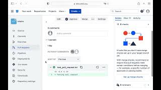 Atlassian BitBucket pull request demo [upl. by Mayes848]