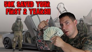 Military Money Saving Hacks GET RICH YOUR FIRST 2 YEARS IN [upl. by Neeruan452]