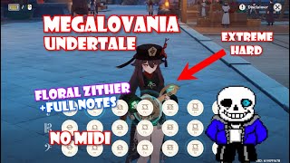 MEGALOVANIA  Floral Zither Cover [upl. by Hsepid]