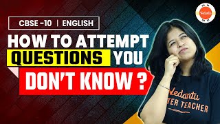 How to Attempt Question You Dont Know the Answer😨 Tips to Tackle Exam Questions Cbse2024 [upl. by Yerga]