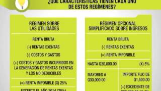 Características regímenes del ISR 2014 [upl. by Leinad383]