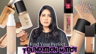 BEST Foundation for DRY OILY COMBINATION amp NORMAL Skin Type  Find Your Perfect Foundation Match [upl. by Aicetal]