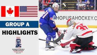 Canada vs USA Full Highlights  Group A  2024 Womens World Hockey Championship 482024 [upl. by Dalenna]