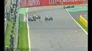 Montoya vs Raikkonen vs Schumacher  Canada 2002 part 1 [upl. by Eneleahcim]