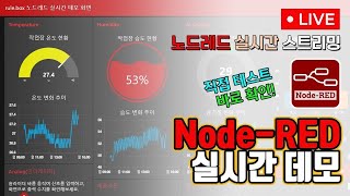 노드레드 실시간 스트리밍 테스트 NodeRED로 만든 대시보드 직접 테스트하고 바로 확인 가능 [upl. by Sargent]