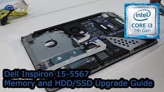 Dell Inspiron 155567 Memory and SSD Upgrade Guide [upl. by Anitniuq]