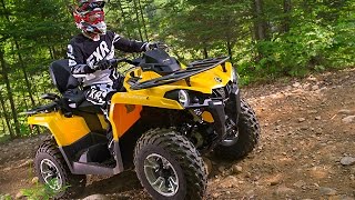 TEST RIDE 2015 Can Am Outlander 450 L MAX DPS [upl. by Froehlich]