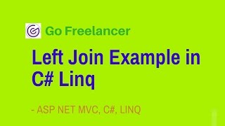 Left Join Example in C Linq [upl. by Melodee]