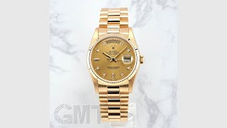 ROLEX デイデイト 18238A シャンパン [upl. by Etterual]