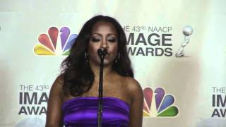 Keshia Knight Pulliam Speaks at 43rd NAACP Image Awards Ceremony in the Press Room [upl. by Ricardama]