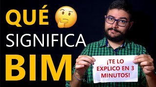 ¿Qué es BIM Una EXPLICACIÓN PARA TODOS en 3 minutos [upl. by Denis403]