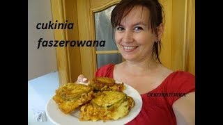 CUKINIA FASZEROWANA  szynką i serem [upl. by Nahtnamas]