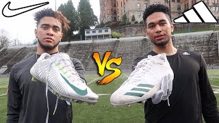 NIKE VS ADIDAS FOOTBALL CLEATS [upl. by Akirej]