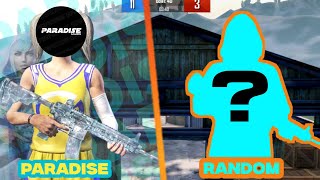 PARADISE VS RANDOM  TDM NO DEATH  30FPS PUBG 🥶 [upl. by Adnole184]