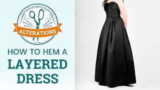 OFS Alterations How to Hem a Layered Dress [upl. by Dorinda750]