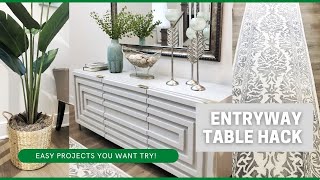 DIY Entryway Console Table  An IKEA Hack [upl. by Gav]