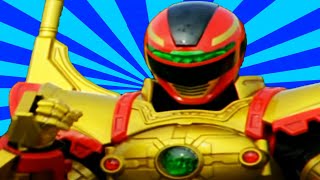 All Red Ranger Battlizers  Power Rangers Official [upl. by Ahsinar]