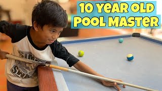 10 Year Old Future Billiard Star from the Philippines [upl. by Belier]