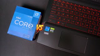 Processor Desktop vs Laptop  Core i7 12700k vs Core i7 12700h [upl. by Eixid]