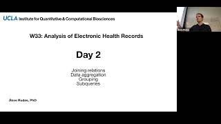 W33 Analysis of Electronic Health Records – Day 2 [upl. by Cirilo]