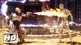 ROBOCOP vs ENDOSKELETON TERMINATOR Match  Who Wins Very Hard Mortal Kombat 11 Ultimate [upl. by Annahsat]