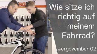 ergovember 02  Wie sitze ich richtig auf meinem Fahrrad [upl. by Kilbride]