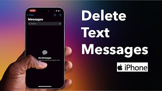 How To Delete All Text Messages On iPhone [upl. by Pickett512]