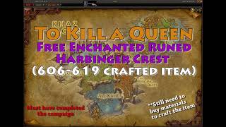 Free Enchanted Runed Harbinger Crest 606619 crafted gear [upl. by Gerger]