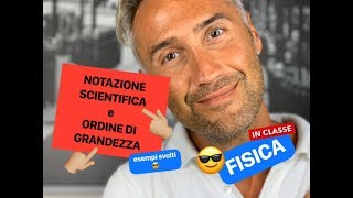 NOTAZIONE SCIENTIFICA e ORDINE DI GRANDEZZA notazione scientifica esercizi ordine di grandezza [upl. by Ynnam]