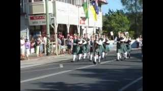 Maclean Highland Gathering 2012 Street March [upl. by Sorilda]