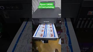 Epson L8050 printer ID Card printing PVC Card printing Photo print printersupport [upl. by Bevis]