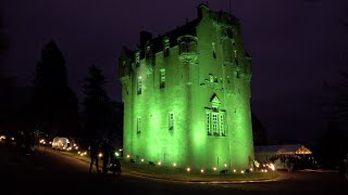 Crathes Castle in North East Scotland hosts Christmas at the Castle 2021 event with live performers [upl. by Emory]