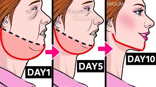 8min Reduce Double Chin and Get a Slim Beautiful Neck with this Exercise [upl. by Erin247]