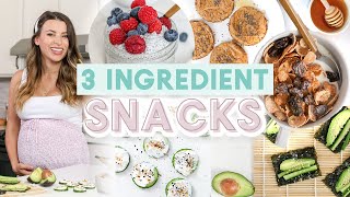 3 INGREDIENT SNACKS  Easy amp Healthy Recipes [upl. by Hemingway942]