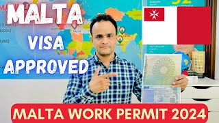 Malta Visa Approved in 2024  Malta Work Permit 2024  Malta Jobs for Indian  Tabrez Malik [upl. by Garibold]