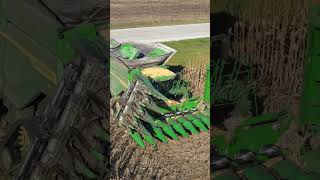 16 Row Foldable Corn head c16f johndeerex9 farmequipment x9 [upl. by Cheria233]