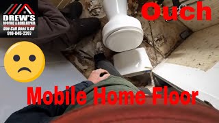 How To Repair Rotten Mobile Home Bathroom Floors [upl. by Hull908]