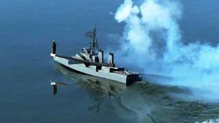 Model Boat Shoots Bottle Rockets [upl. by Schell229]