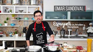 Espagueti con Arrachera y Champiñones con Omar Sandoval y Salsa Bertolli® [upl. by Kciredor]