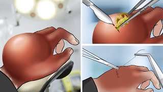 ASMR Remove foreign objects from the back of the hand and treat wounds  WOW Brain Satisfying video [upl. by Eugenides583]