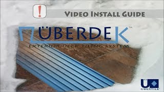 Uberdek Tiled Deck Installation Guide [upl. by Tris]