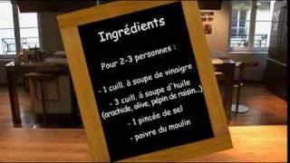 Sauce vinaigrette par PierreDominique Cécillon pour Larousse Cuisine [upl. by Nomzed449]