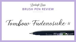 TOMBOW FUDENOSUKE Review for Calligraphy and Lettering brushpen tombow [upl. by Osnerol]