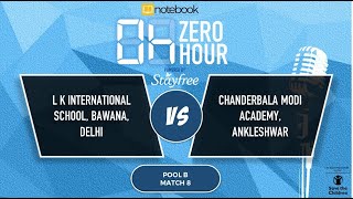 Notebook  Zero Hour Debate  powered by Stayfree  Match08 [upl. by Beverle128]