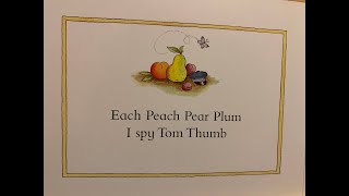 Each Peach Pear Plum narrated by a child with original musical accompaniment [upl. by Noseimaj]